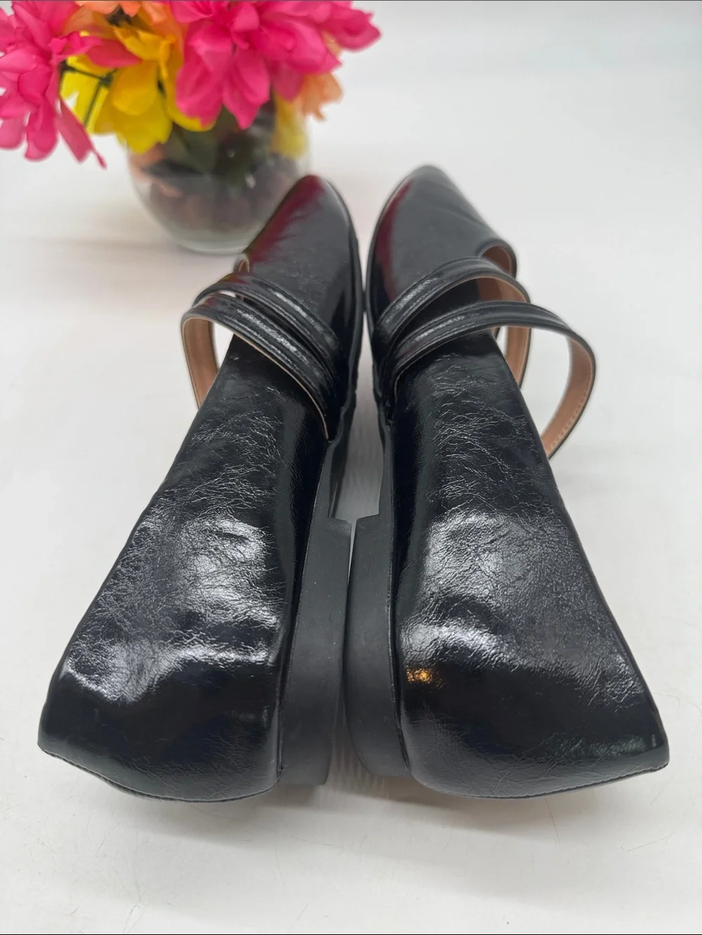 C. Paravano Charming Black Mary Jane Flats by BFL10114E